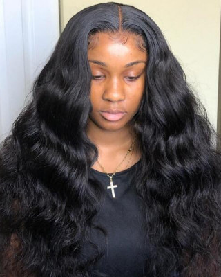 malaysian hair body wave 4 bundles with lace frontal