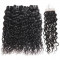 malaysian hair water wave 4 bundles with lace closure